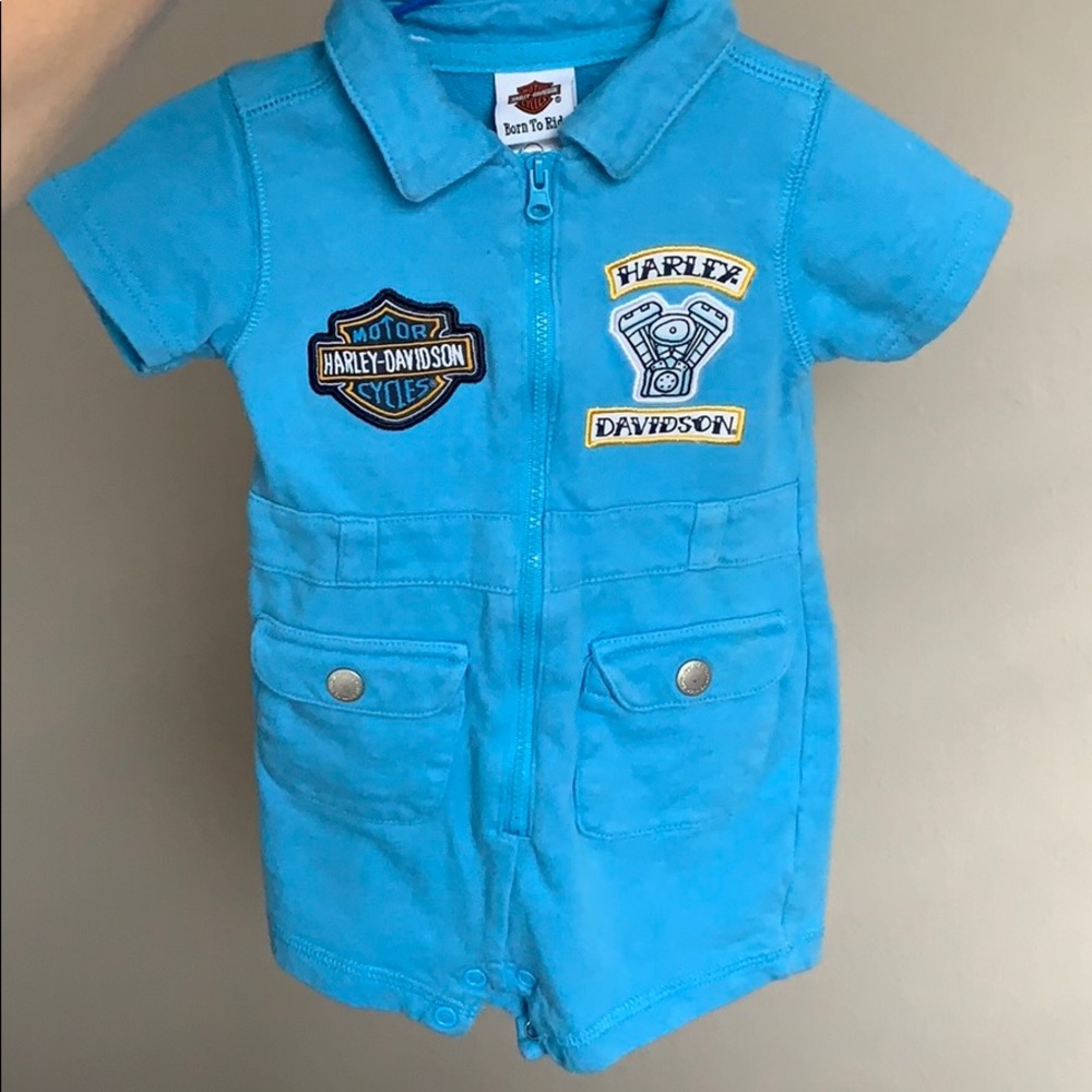 Harley Davidson 6-9 months romper